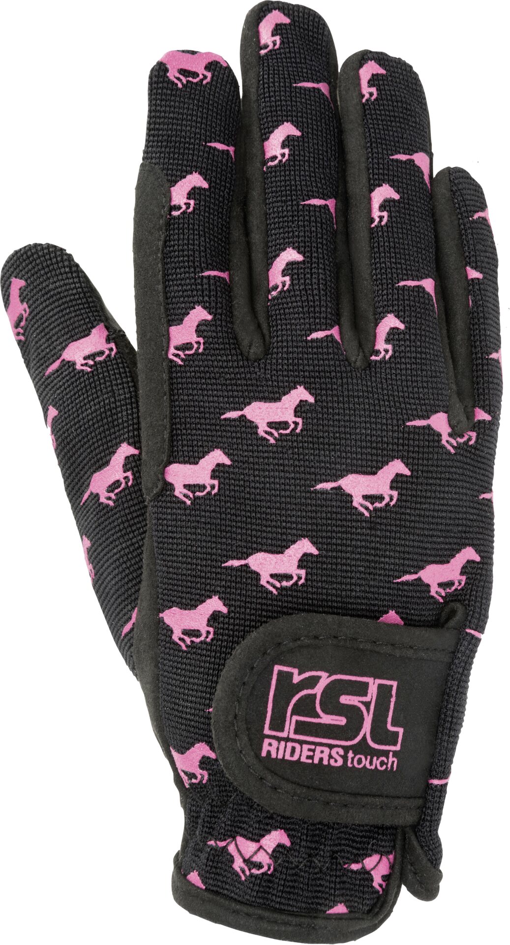 RSL Norway lasten talviratsastushanskat Musta/Pinkki