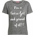House of Horses Horsegirl T-paita Vaaleanharmaa