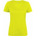 Naisten tekninen t-paita Run Kirkas keltainen (222)