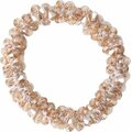 SD Design crystal pearl scrunchie Gold