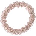 SD Design crystal pearl scrunchie Vaaleanpunainen
