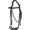 Dy'on D Collection Drop Noseband nivelsuitset Musta