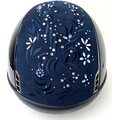 Samshield Miss Shield 1.0 Custom Flower Swarovski Jewelry ratsastuskypärä Navy