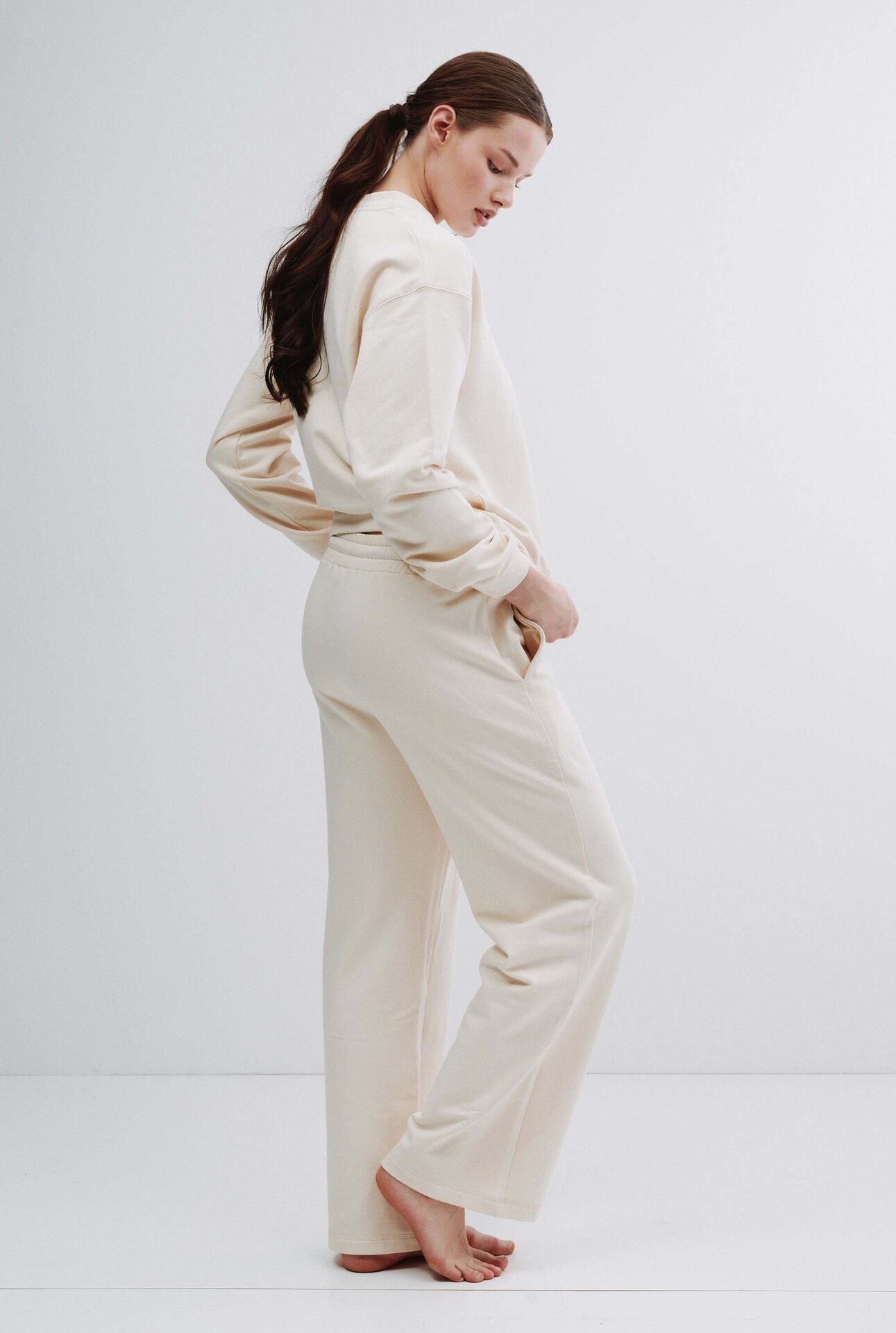 House of Horses Logo Soft collegehousut Cream