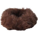 SD Design princess fake fur scrunchie Ruskea