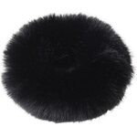 SD Design princess fake fur scrunchie Musta