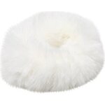 SD Design princess fake fur scrunchie Valkoinen