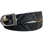 DeNiro Wrat Calfskin kannusremmit Regal Black