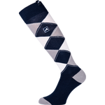 Euro-Star Checked Polygiene ratsastussukat Navy/White/Grey