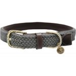 Kentucky Plaited Nylon koiran kaulapanta Harmaa