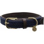 Kentucky Plaited Nylon koiran kaulapanta Navy