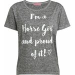 House of Horses Horsegirl T-paita Vaaleanharmaa