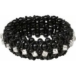 SD Design Crystal & Pearl nutturakoriste Musta
