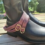 DeNiro Wrat Calfskin kannusremmit Sinax rose