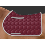 Mattes Sheen Square Pad satulahuopa Burgundy/Silver