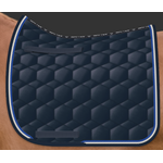 Mattes Sheen Square satulahuopa kahdella nyörillä Navy + nyörit Perle/Royal Blue