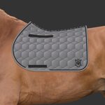Mattes Sheen Square Pad satulahuopa Harmaa/Musta