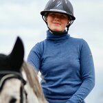 Pure Equestrian Classic Knitted Sweater neule True Blue