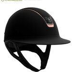Samshield Custom Miss Shield 2.0 Crystal Fabric rosegold ratsastuskypärä Musta/Rosegold/Musta