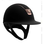 Samshield Custom Miss Shield 2.0 Crystal Fabric rosegold ratsastuskypärä Musta/Rosegold