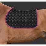 Mattes Sheen Square Pad satulahuopa Musta/Fuchsia
