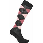 Euro-Star Checked Polygiene ratsastussukat Black/ red cheeks