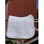 Equiline Octagon koulusatulahuopa, kolmivärinen nyöri Valkoinen-sininen-hopeaglitter