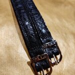 DeNiro Wrat Calfskin kannusremmit BG Black