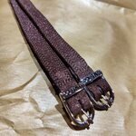 DeNiro Wrat Calfskin kannusremmit Ruskea Glitter