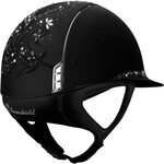 Samshield Miss Shield 2.0 Custom Flower Swarovski Jewelry ratsastuskypärä Musta