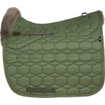 Mattes Sheen Lampaankarvasatulahuopa Khaki/Khaki