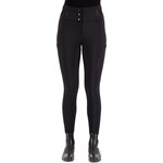 Euro-Star Athletic Luxe fullgrip ratsastushousut Musta