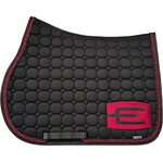 Equiline Octagon E-logo Glitter satulahuopa 2-nyörillä Musta/Burgundy