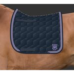 Mattes Velvet Square satulahuopa timanteilla Navy/Lila