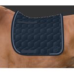 Mattes Velvet Square satulahuopa timanteilla Navy/Navy