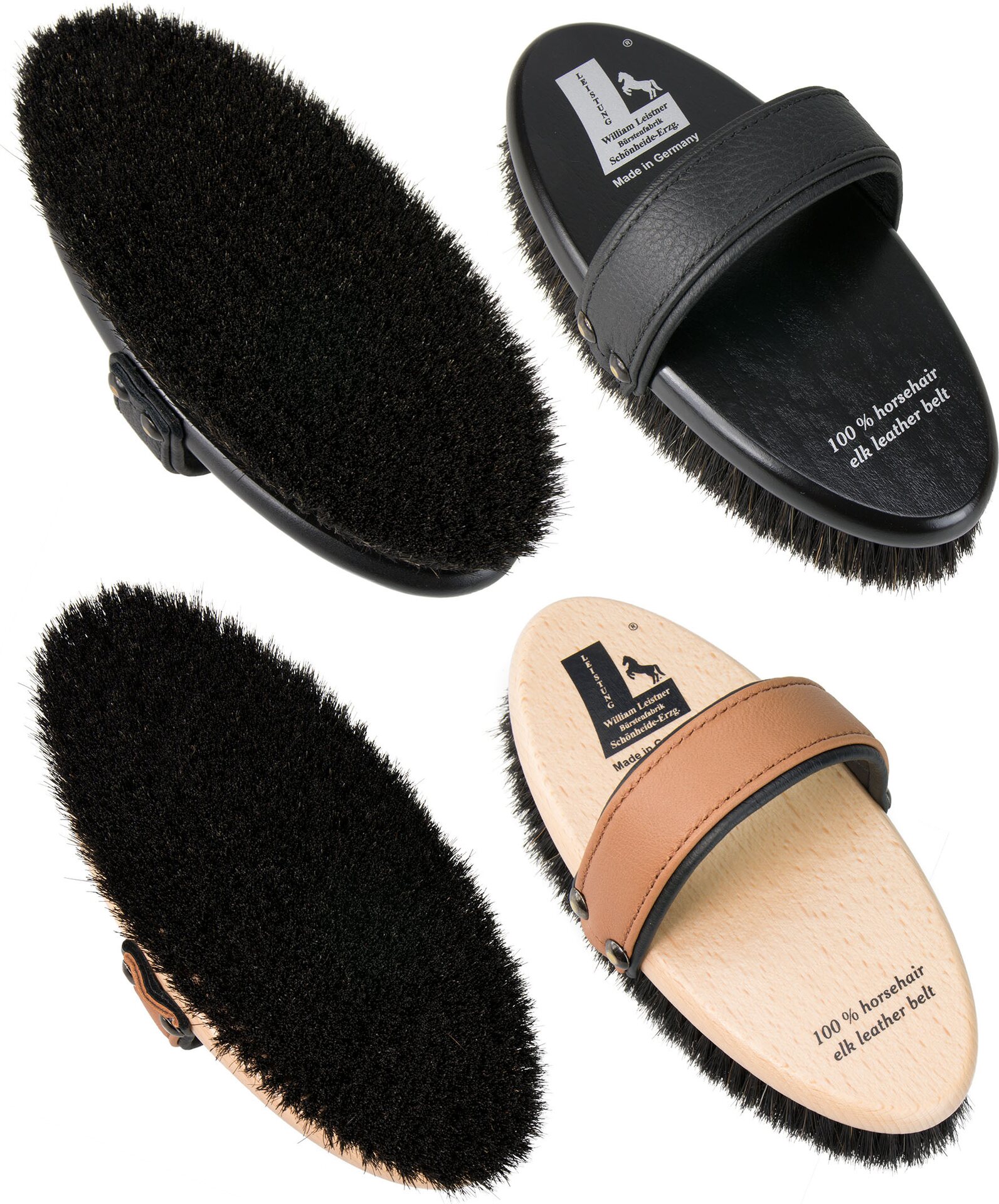 William Leistner Satchmo harja Musta + hirvennahkainen remmi