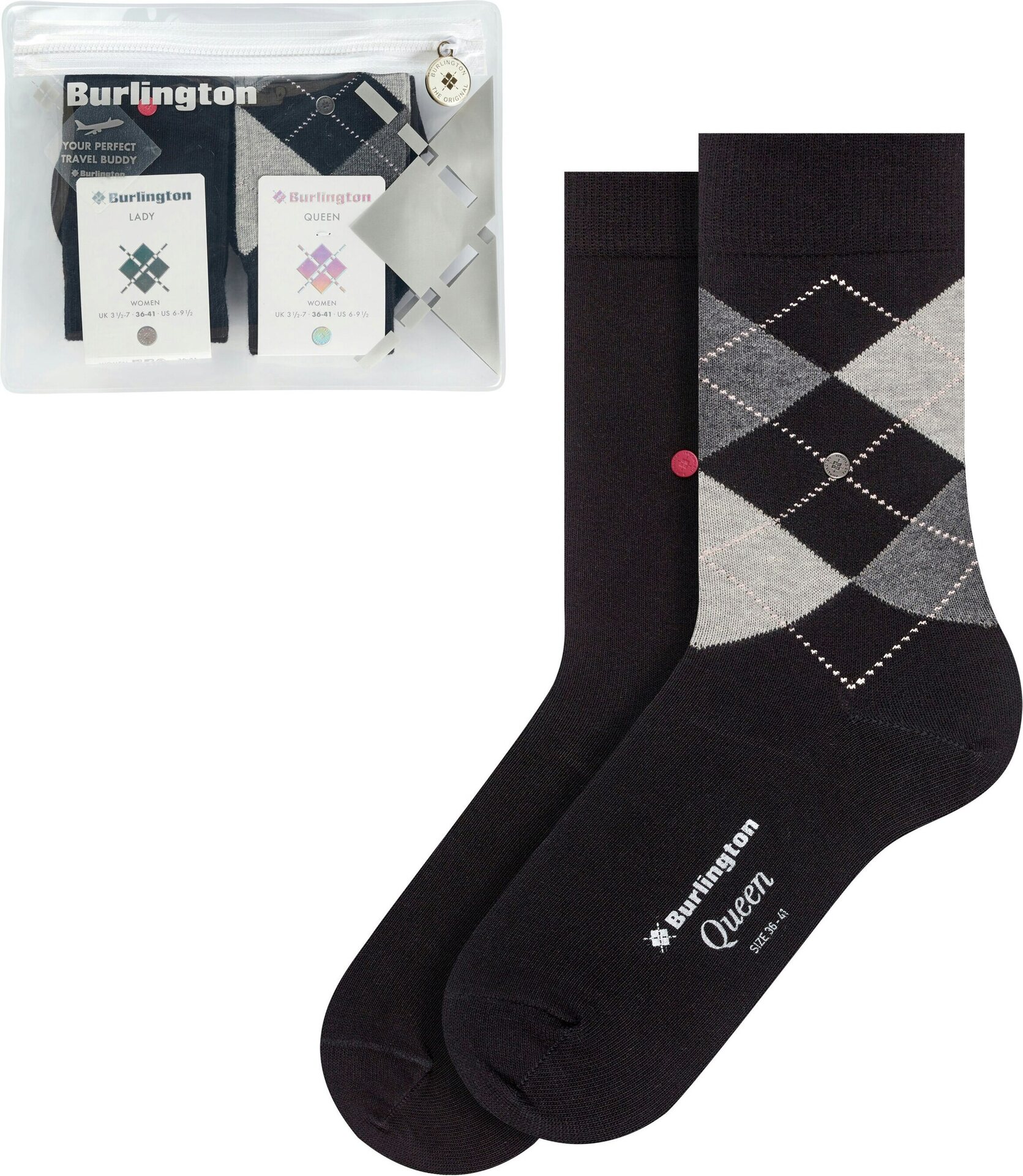 Burlington Travel sukkasetti Musta