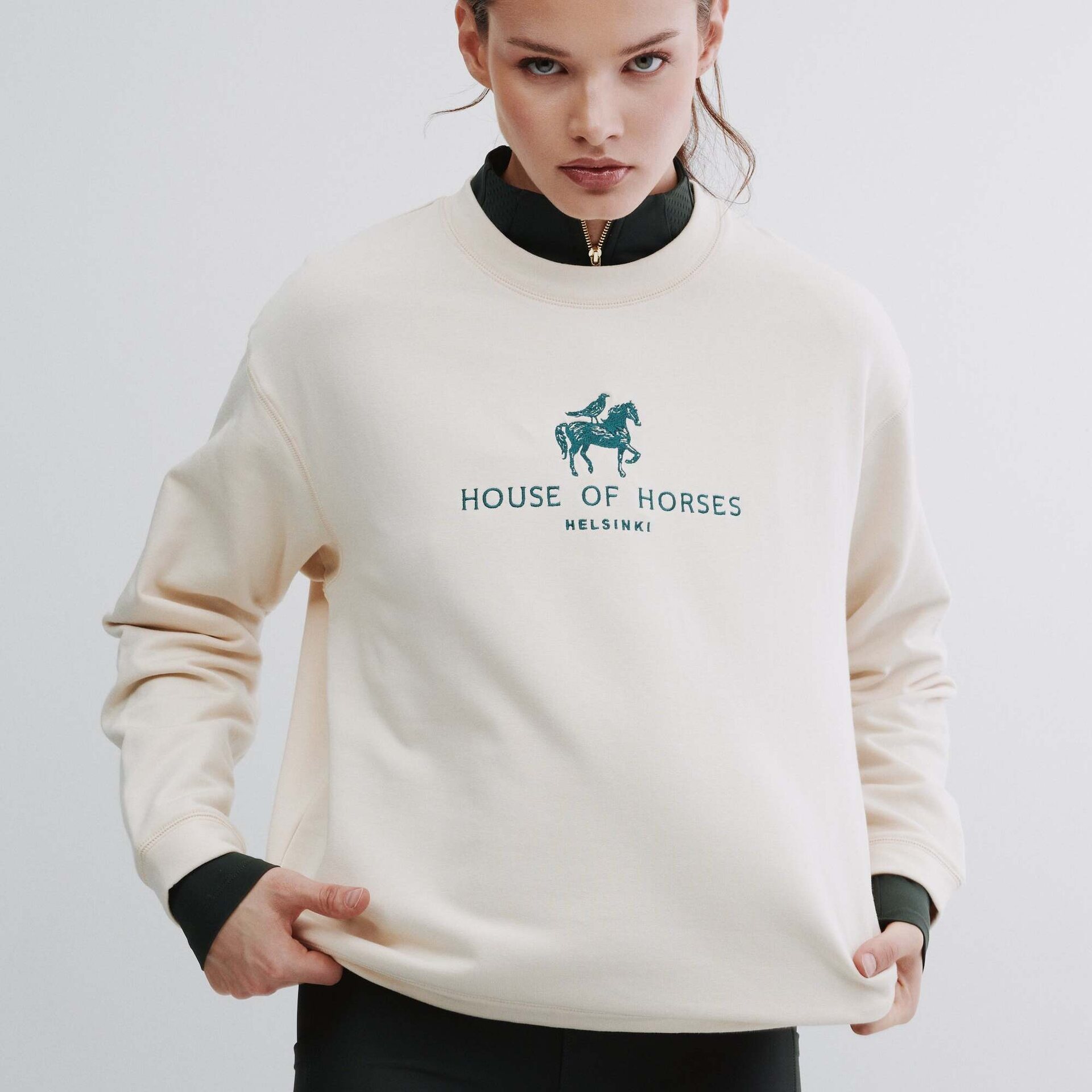 House of Horses Logo Soft Sweatshirt Cream