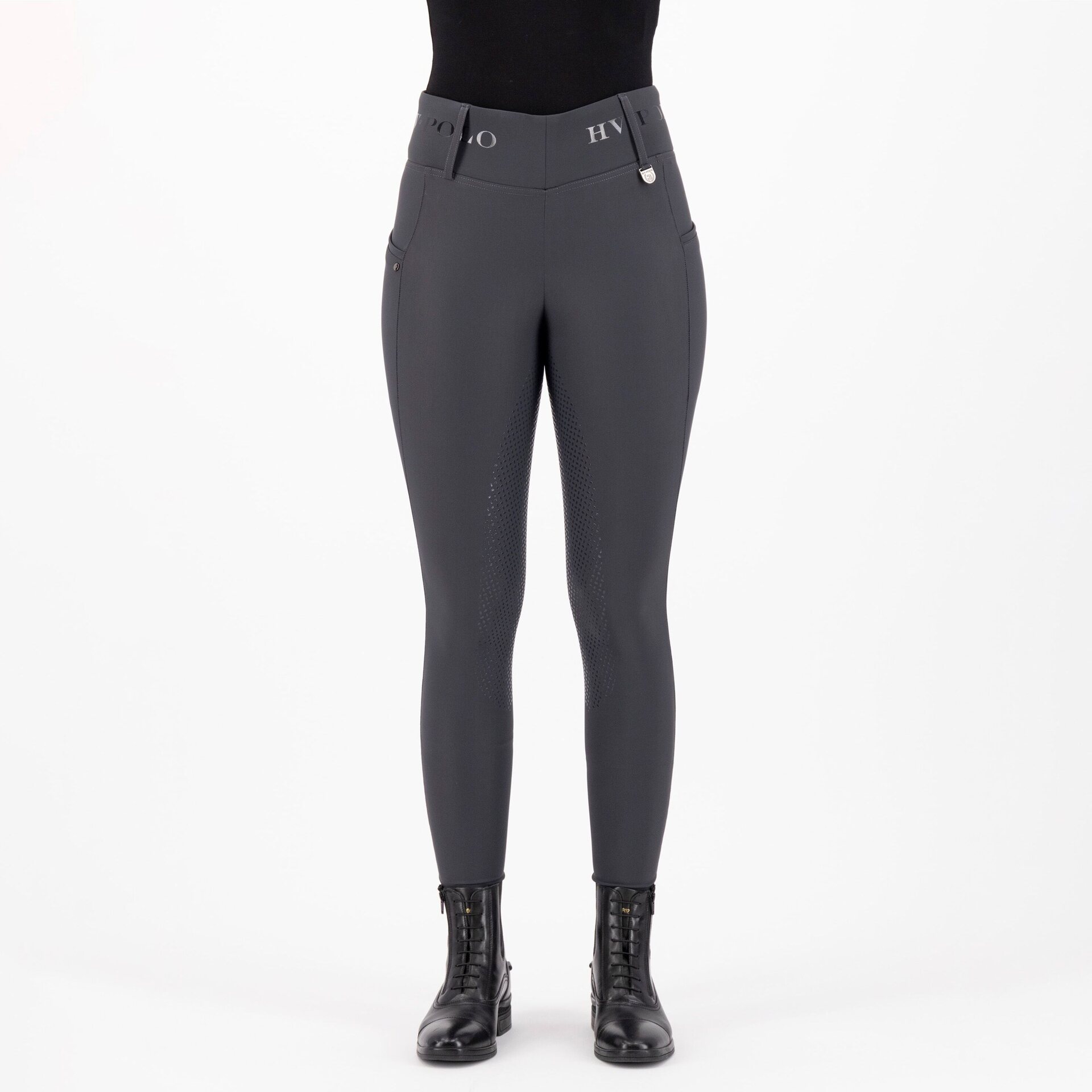 HV Polo Favourite Highwaist Fullgrip ratsastuslegginsit Zinc Grey