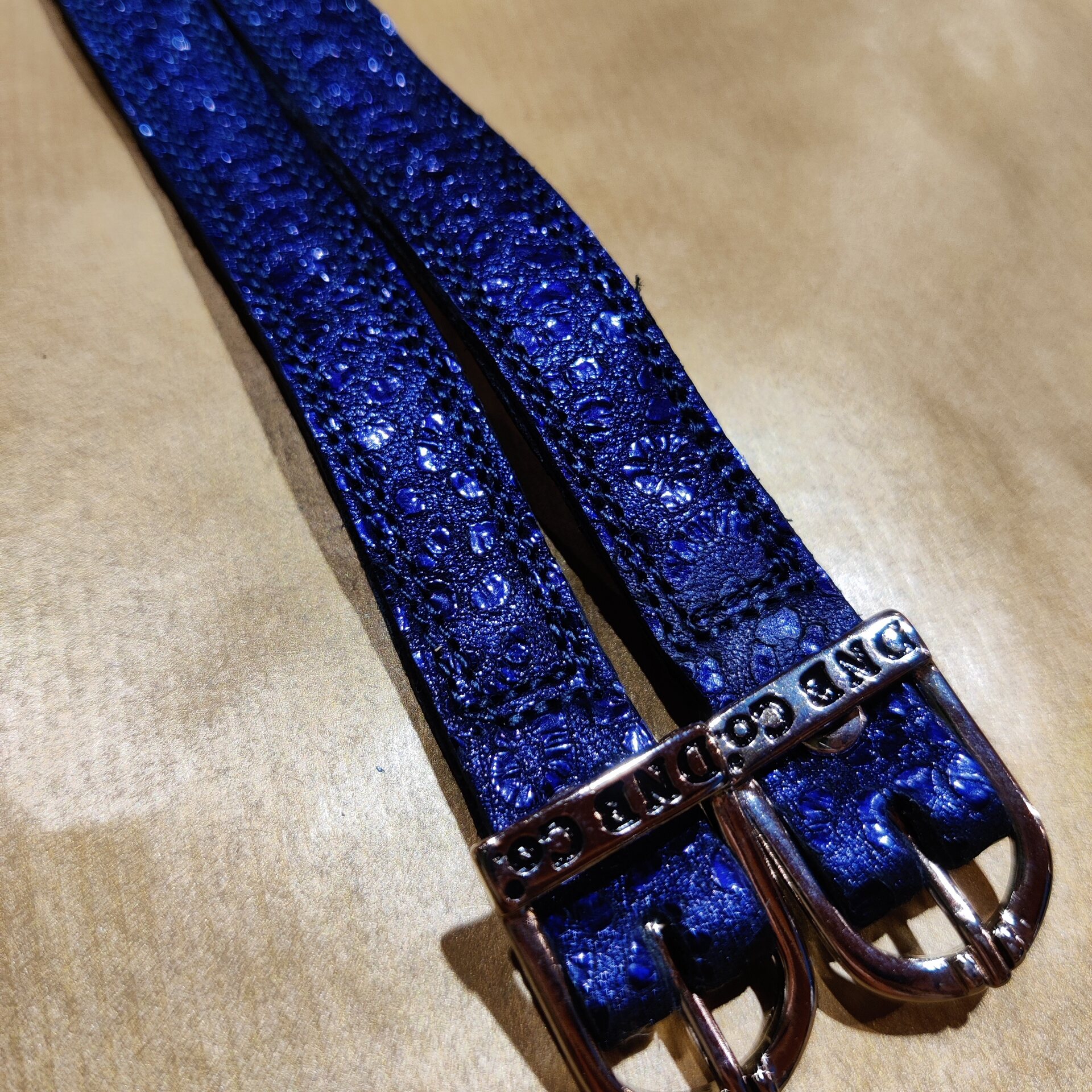 DeNiro Wrat Calfskin kannusremmit BG Blue