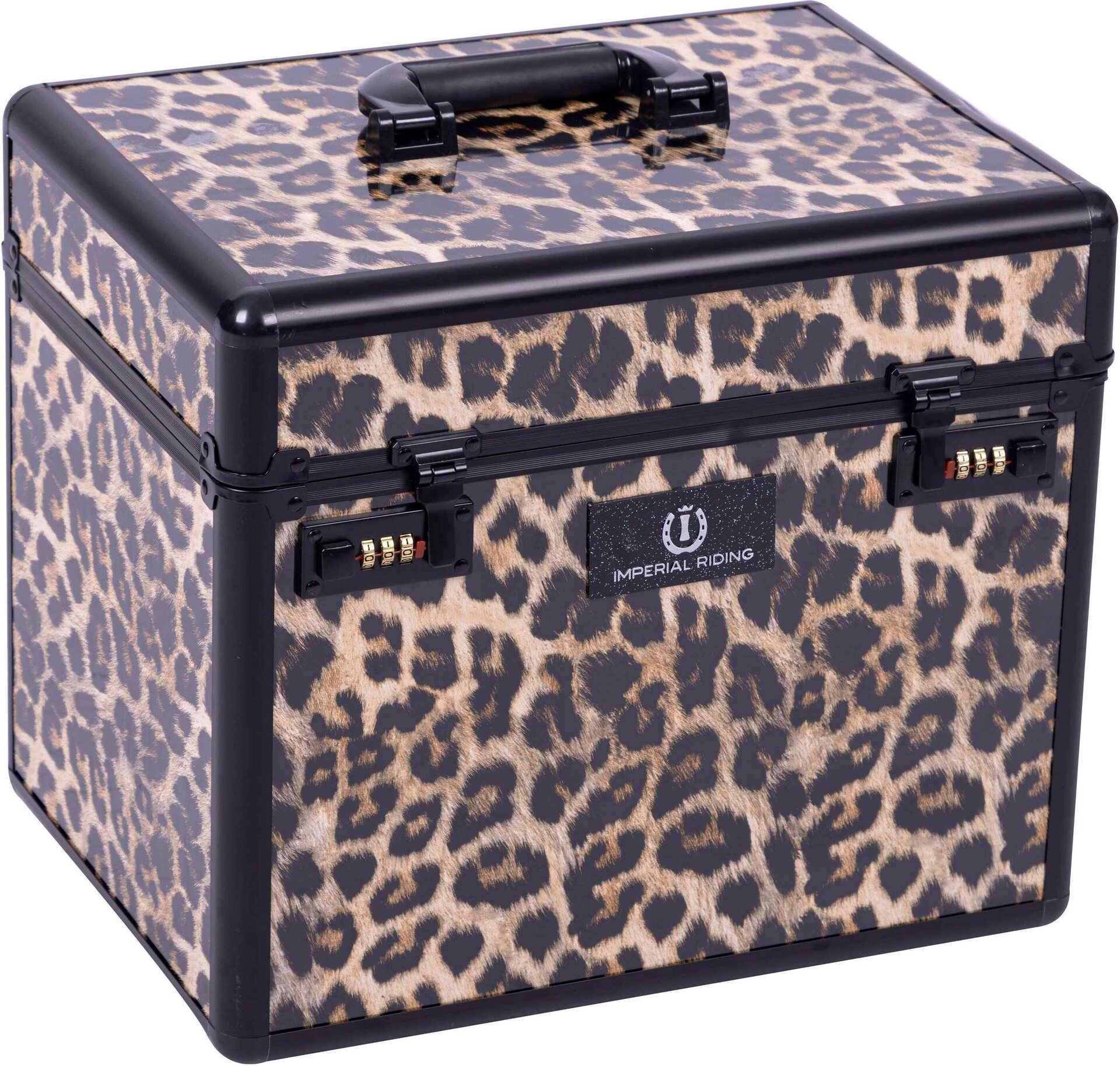 Imperial Riding Grooming box shiny hoitolaatikko Leopard