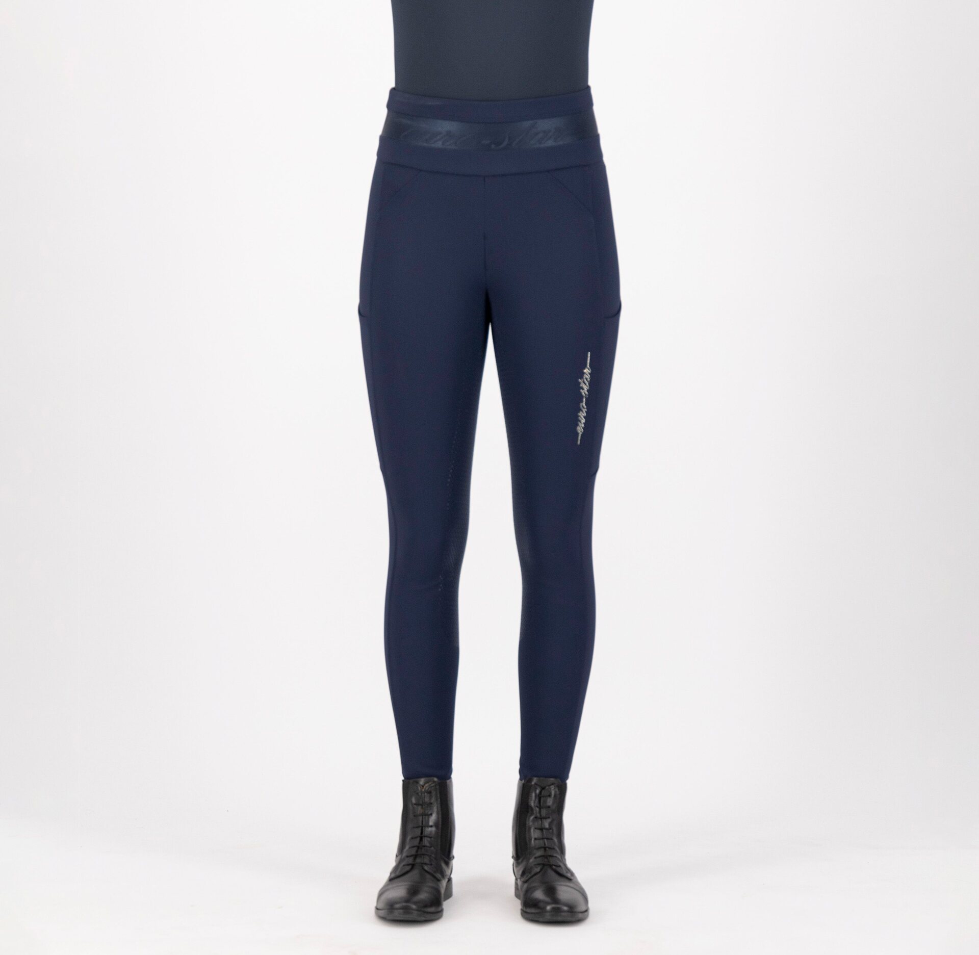 Euro-Star Impress Winter fullgrip ratsastuslegginsit Navy