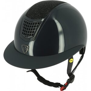 EquiThéme Airy LM Mips ratsastuskypärä, Navy Glitter, L (59-61)