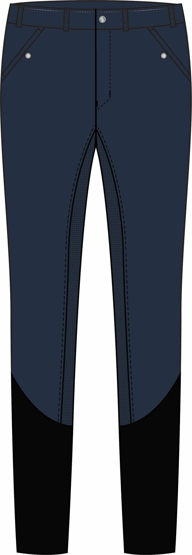 Euro-Star Marcello fullgrip miesten ratsastushousut Navy