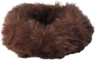 SD Design princess fake fur scrunchie Ruskea