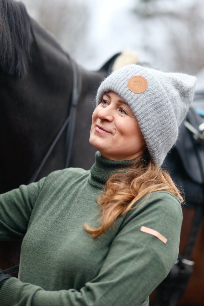 Pure Equestrian Classic Knitted Sweater neule Evergreen