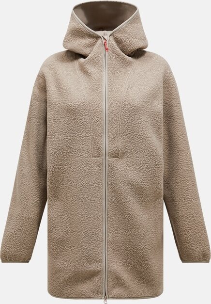 Peak Performance Pile Long Zip fleecetakki Avid Beige