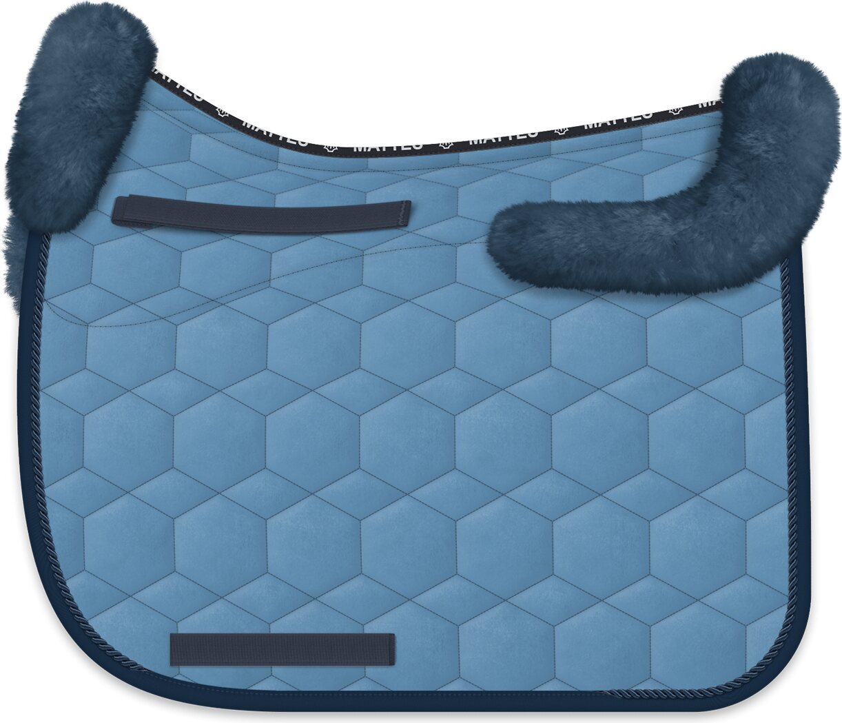 Mattes Velvet lampaankarvasatulahuopa Cornet Blue