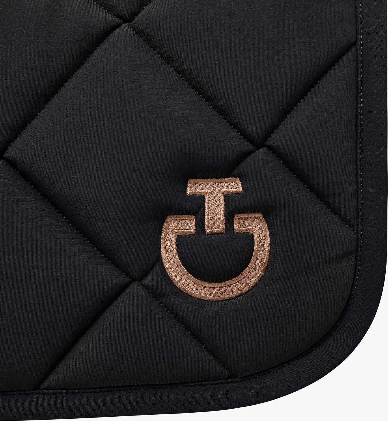 Cavalleria Toscana Diamond Quilted Jersey satulahuopa Musta/Ruskea