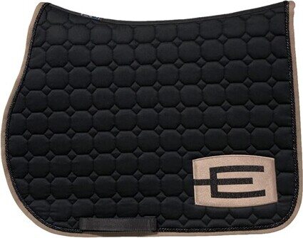 Equiline Octagon E-logo Glitter satulahuopa Musta/Cappuccino